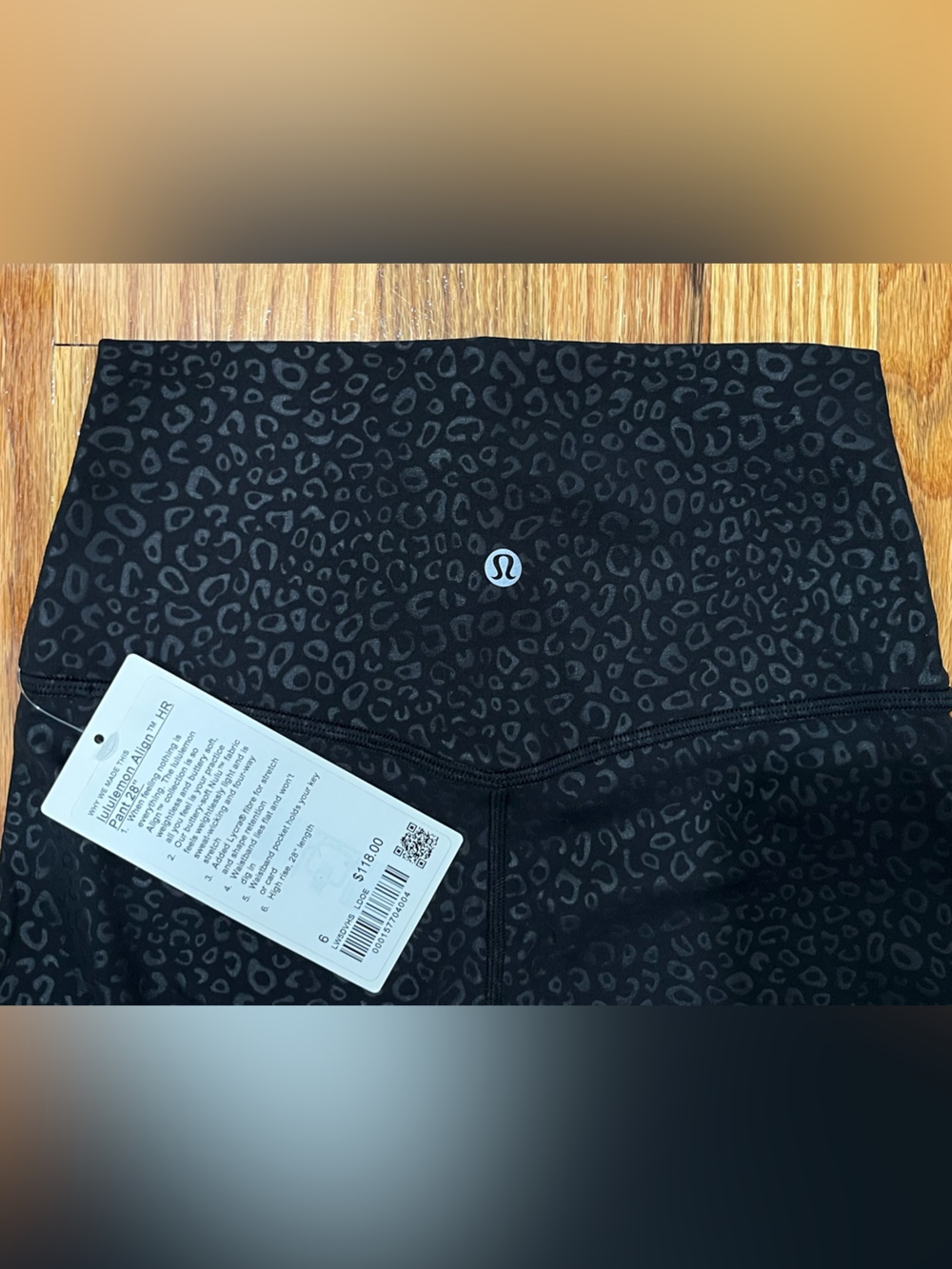 Lululemon Align High-Rise Leggings 28” Leopard Micro Emboss Size 6 NWT - Picture 3 of 7
